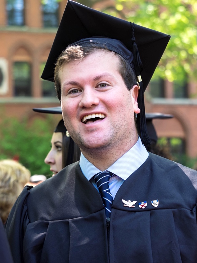 Jake on graduation day at Yale. #proud